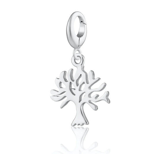 Silver Tree Charm Necklace - Cotswold Jewellery
