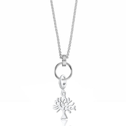 Silver Tree Charm Necklace - Cotswold Jewellery