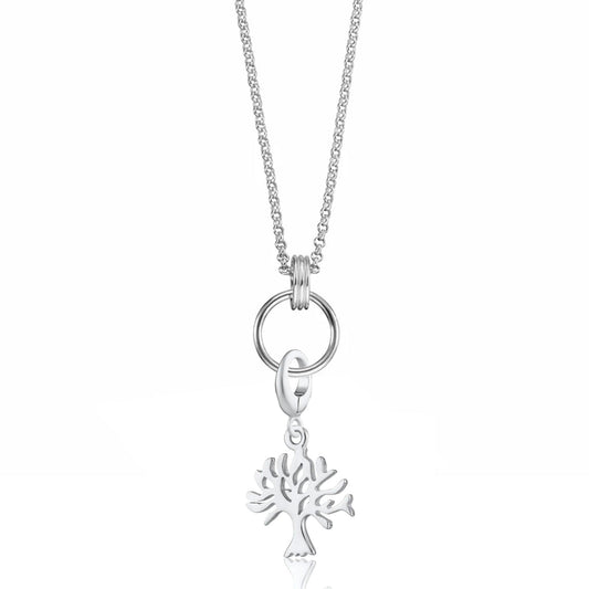 Silver Tree Charm Necklace - Cotswold Jewellery