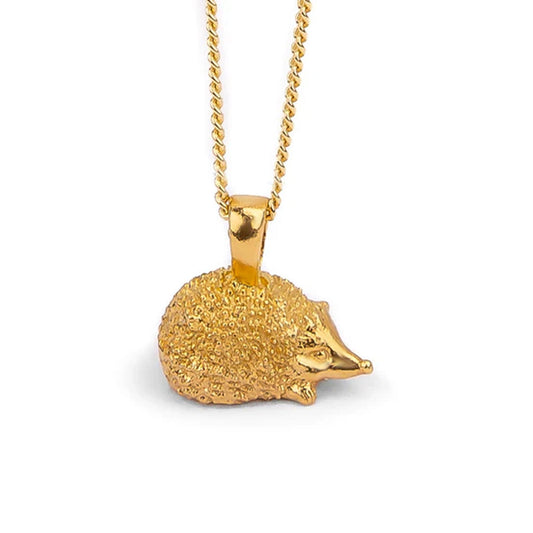 Small Hedgehog Golden Necklace - Cotswold Jewellery