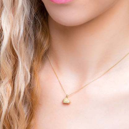 Small Hedgehog Golden Necklace - Cotswold Jewellery