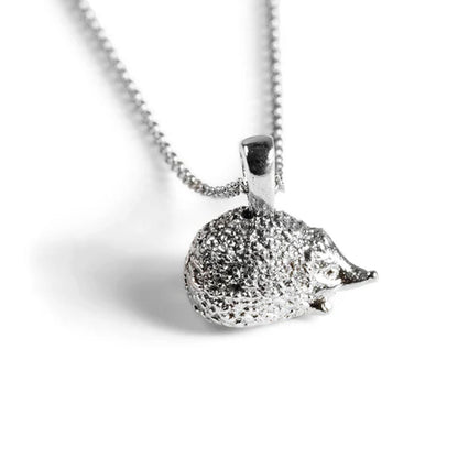 Small Hedgehog Sterling Silver Necklace - Cotswold Jewellery