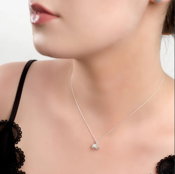 Small Hedgehog Sterling Silver Necklace - Cotswold Jewellery
