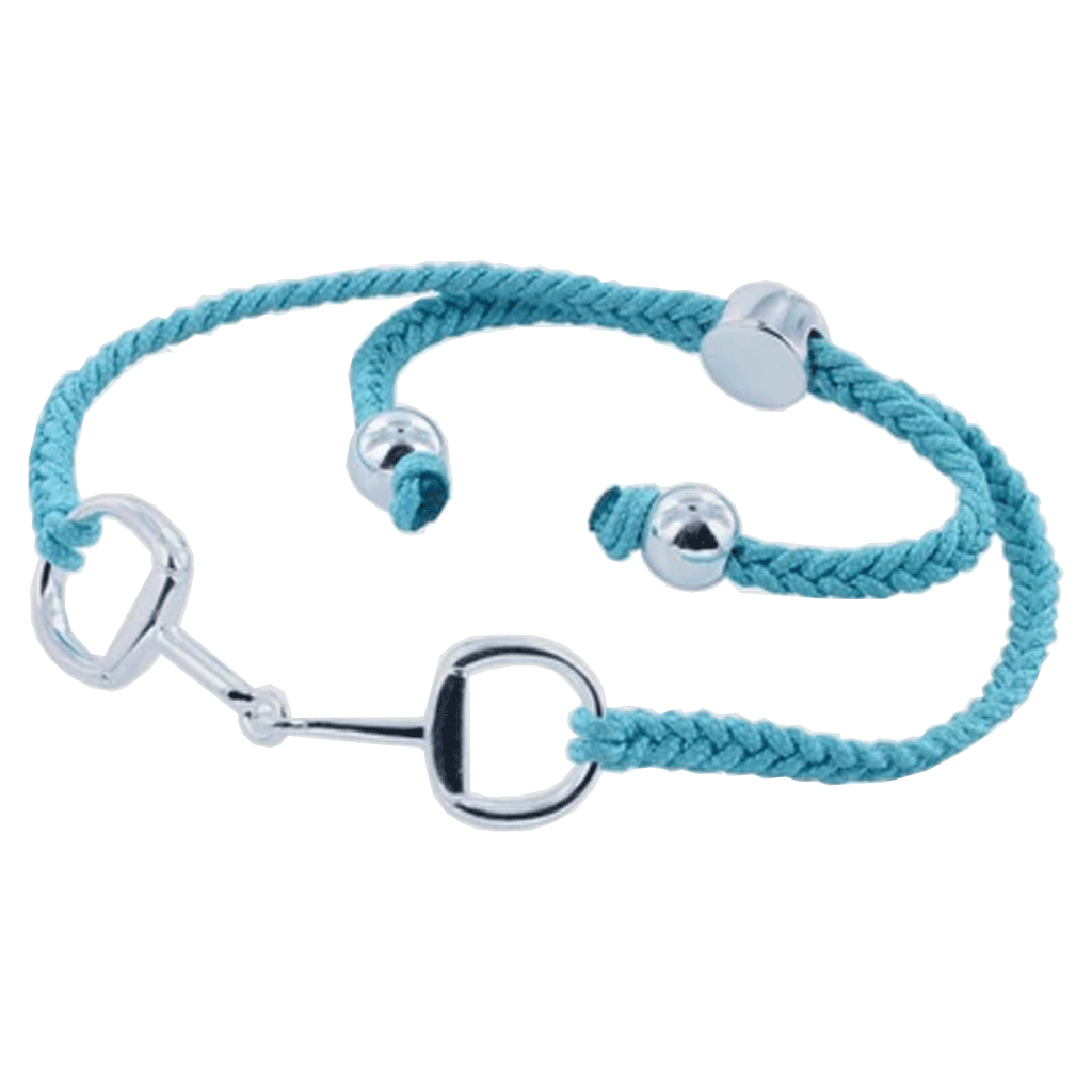 Snaffle Bit Baby Blue Friendship Bracelet - Cotswold Jewellery
