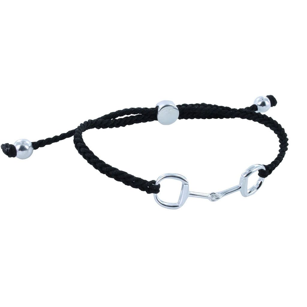 Snaffle Bit Black Friendship Bracelet - Cotswold Jewellery