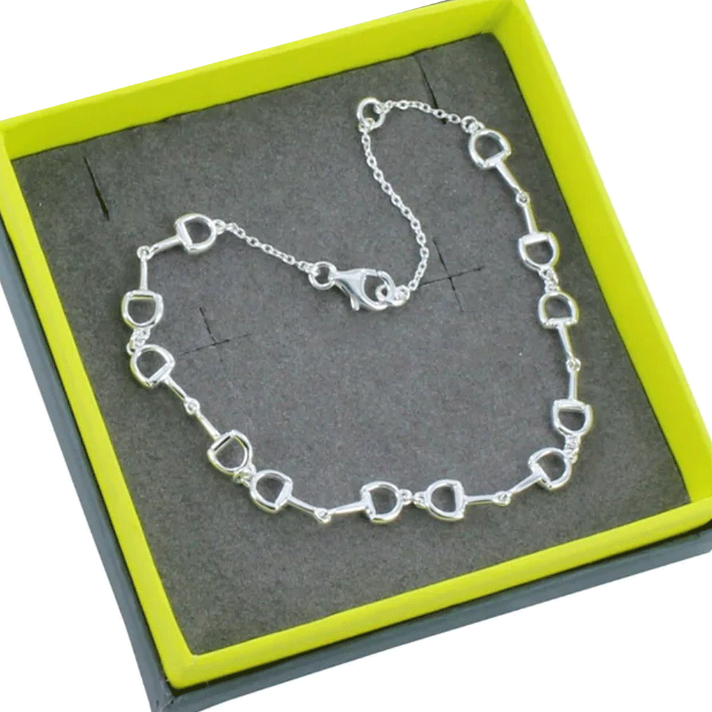 Snaffle Bit Sterling Silver Bracelet - Cotswold Jewellery