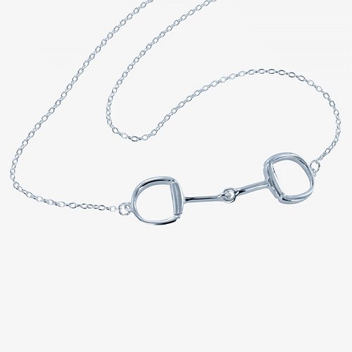 Snaffle Bit Sterling Silver Necklace - Cotswold Jewellery