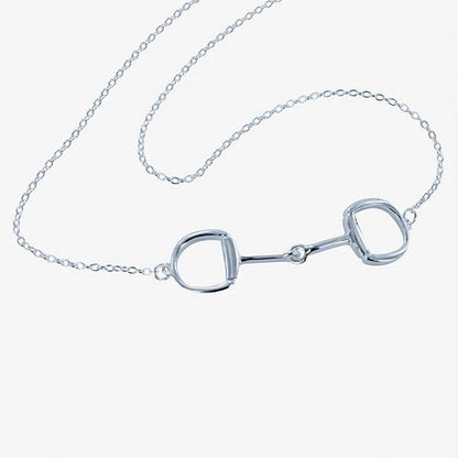 Snaffle Bit Sterling Silver Necklace - Cotswold Jewellery