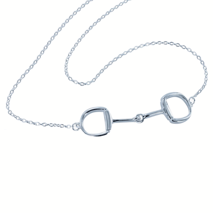 Snaffle Bit Sterling Silver Necklace - Cotswold Jewellery