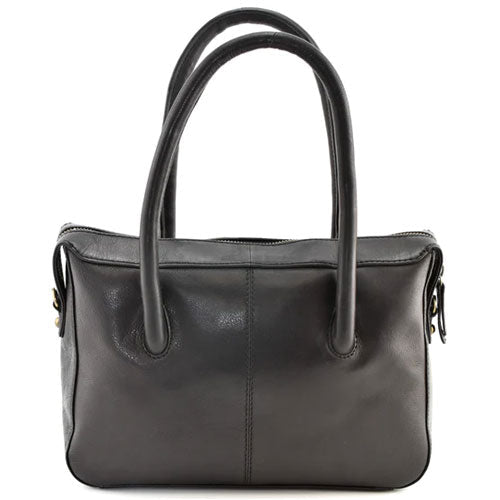 Snaffle Luxury Leather Black Handbag - Cotswold Jewellery