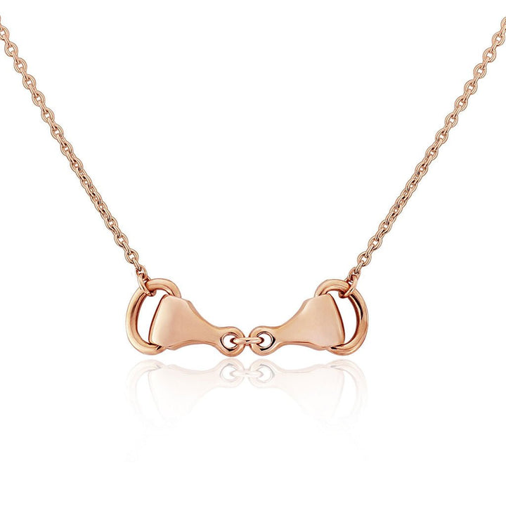 Snaffle Rose Gold Necklace - Cotswold Jewellery