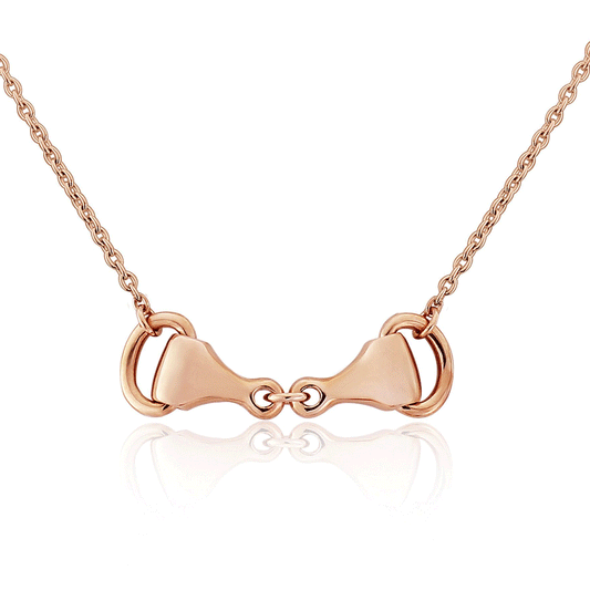 Snaffle Rose Gold Necklace - Cotswold Jewellery