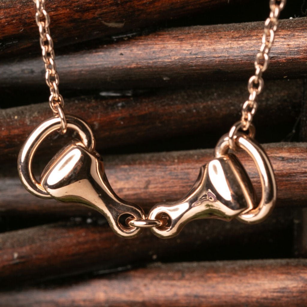 Snaffle Rose Gold Necklace - Cotswold Jewellery
