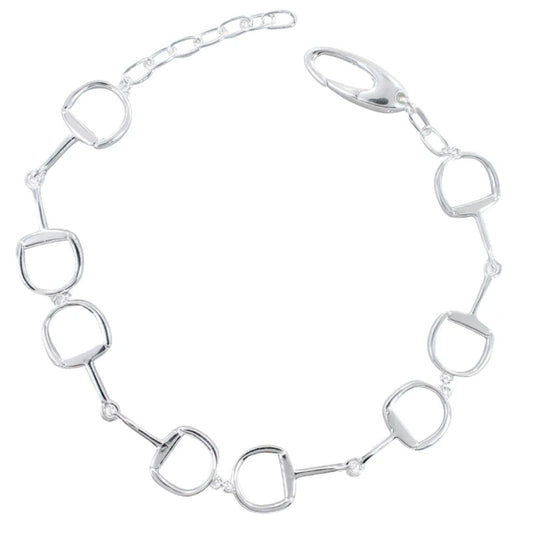 Snaffle Sterling Silver Bracelet - Cotswold Jewellery