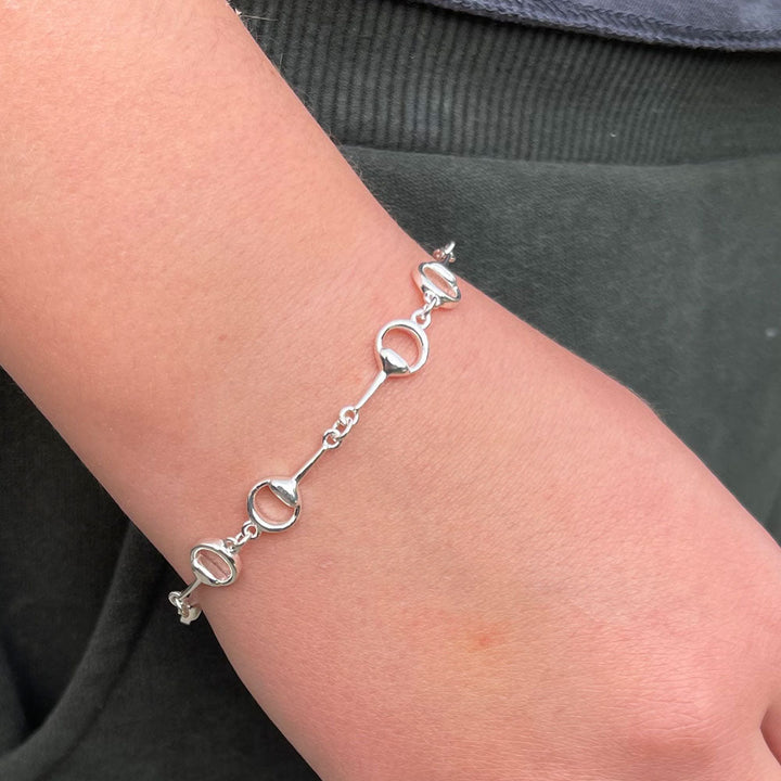 Snaffle Sterling Silver Bracelet - Cotswold Jewellery