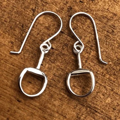 Snaffle Sterling Silver Drop Earrings - Cotswold Jewellery