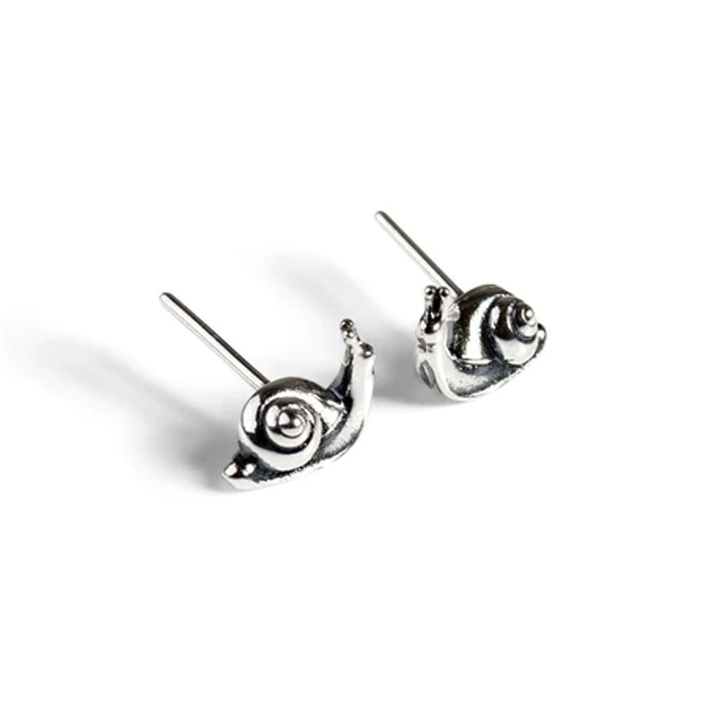 Snail Sterling Silver Earrings - Cotswold Jewellery