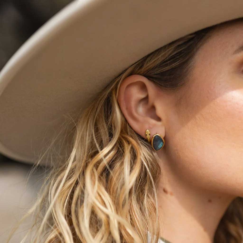 Snake Gold Earrings - Cotswold Jewellery