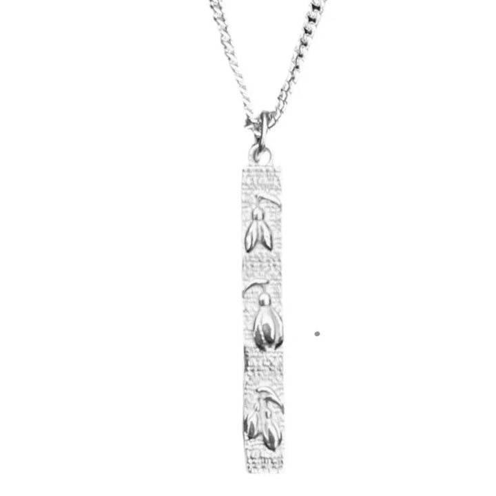 Designer Snowdrop Bar Necklace