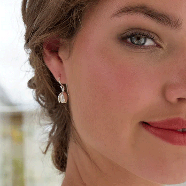 Snowdrop Pearl Earrings - Cotswold Jewellery