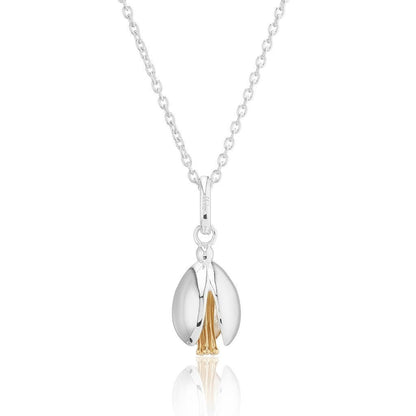 Snowdrop Recycled Sterling Silver Necklace - Cotswold Jewellery