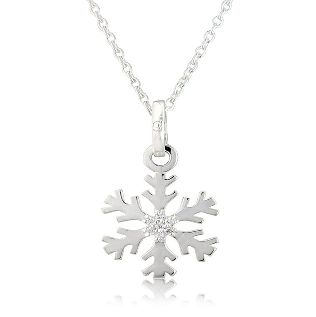 Snowflake Sterling Silver Necklace - Cotswold Jewellery