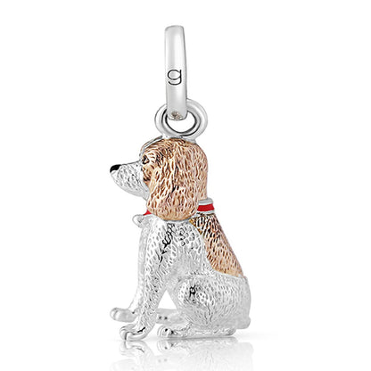 Spaniel Recycled Sterling Silver Dog Charm - Cotswold Jewellery