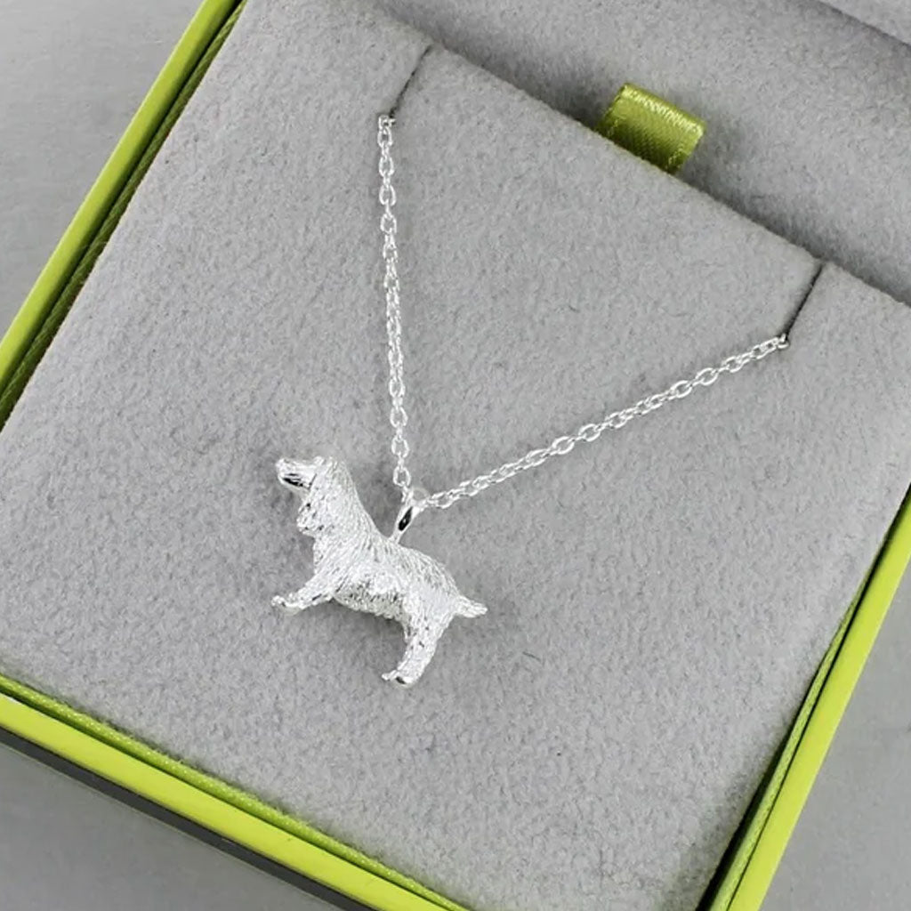 Spaniel Sterling Silver Necklace - Cotswold Jewellery