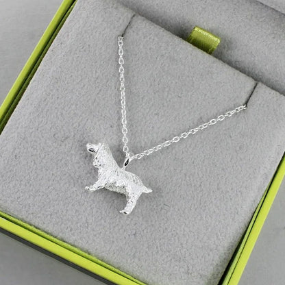 Spaniel Sterling Silver Necklace - Cotswold Jewellery