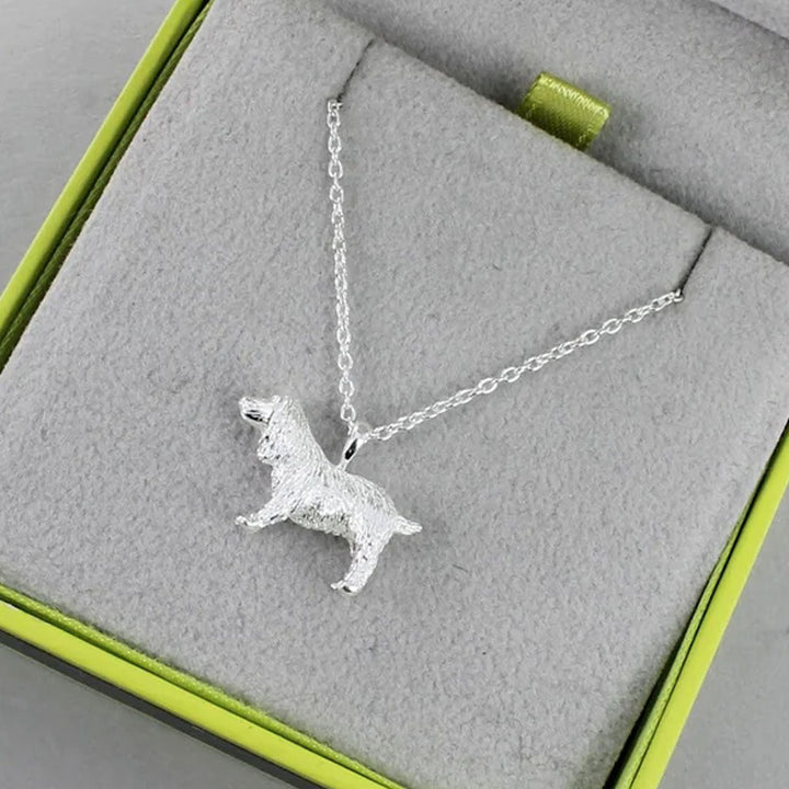 Spaniel Sterling Silver Necklace - Cotswold Jewellery