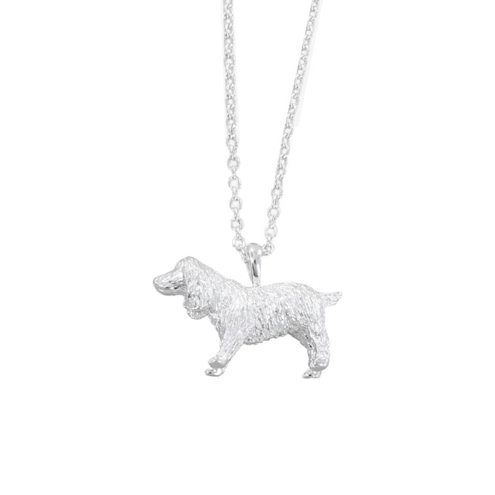 Spaniel Sterling Silver Necklace - Cotswold Jewellery