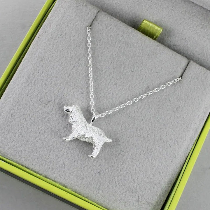 Spaniel Sterling Silver Necklace - Cotswold Jewellery