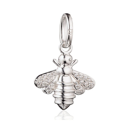 Sparkly Bee Recycled Sterling Silver charm - Cotswold Jewellery