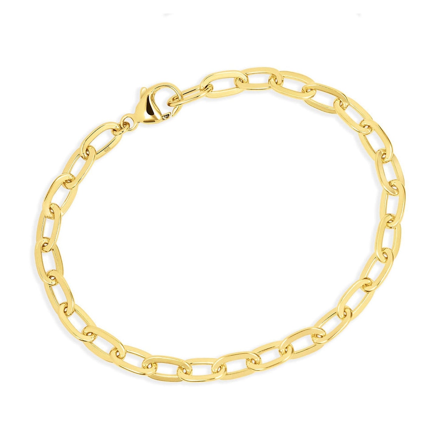 Sparkly Horseshoe Gold Charm Bracelet - Cotswold Jewellery