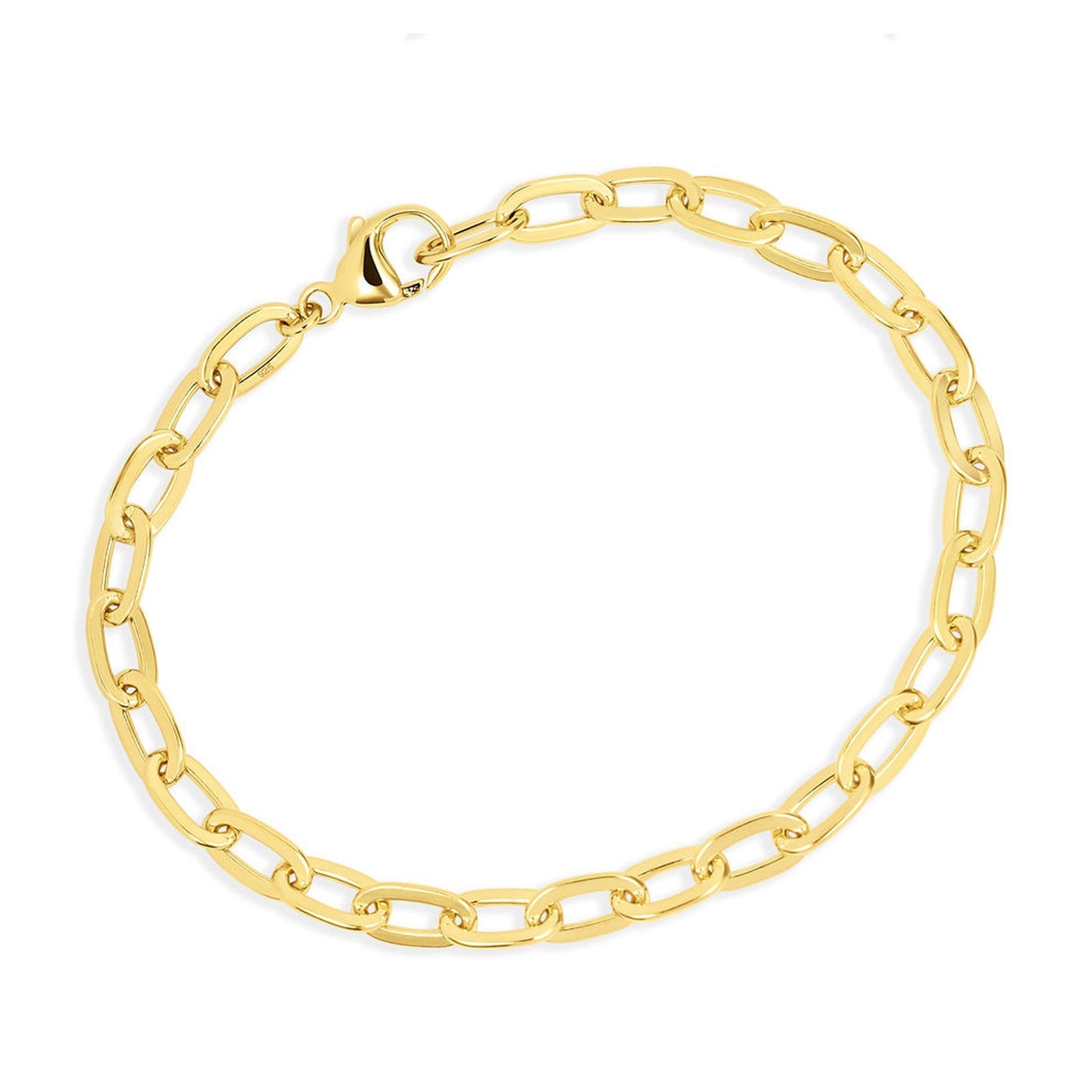 Sparkly Horseshoe Gold Charm Bracelet - Cotswold Jewellery