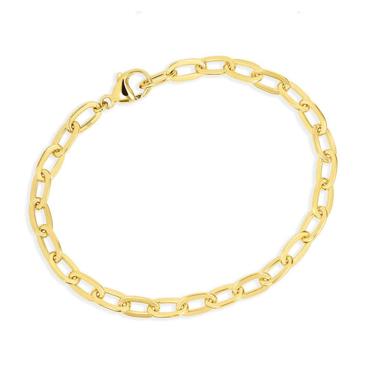 Sparkly Horseshoe Gold Charm Bracelet - Cotswold Jewellery