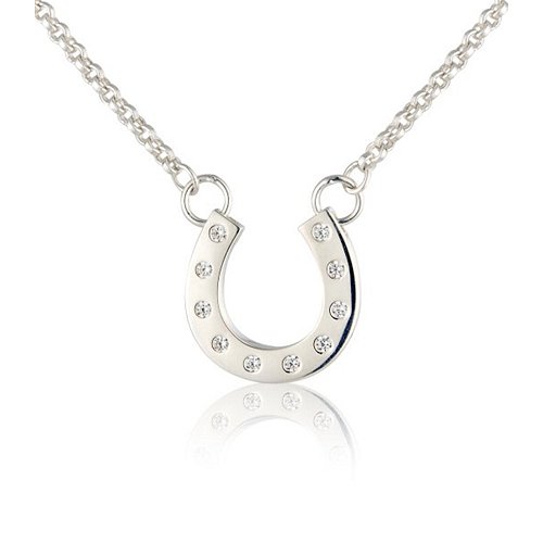 Sparkly Horseshoe Necklace - Cotswold Jewellery