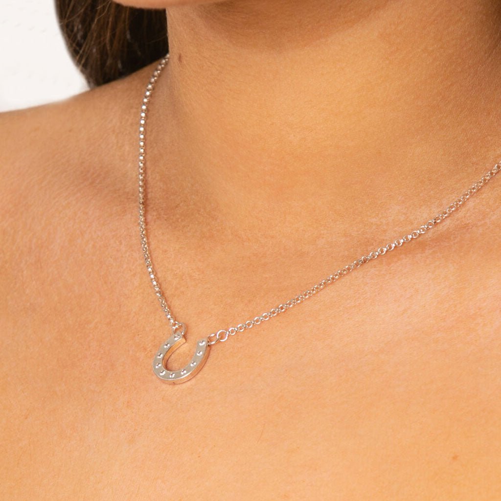 Sparkly Horseshoe Necklace - Cotswold Jewellery