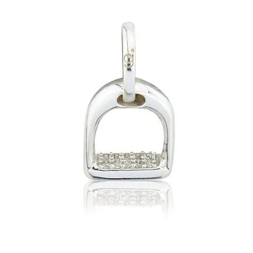 Sparkly Stirrup Recycled Sterling Silver Necklace - Cotswold Jewellery