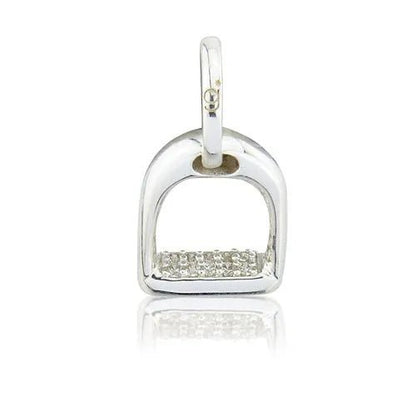 Sparkly Stirrup Recycled Sterling Silver Necklace - Cotswold Jewellery