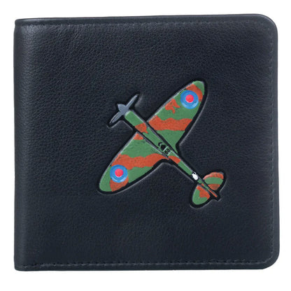 Spitfire Plane Leather Wallet RFID - Cotswold Jewellery