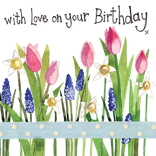 Spring Flowers Birthday Card - Cotswold Jewellery