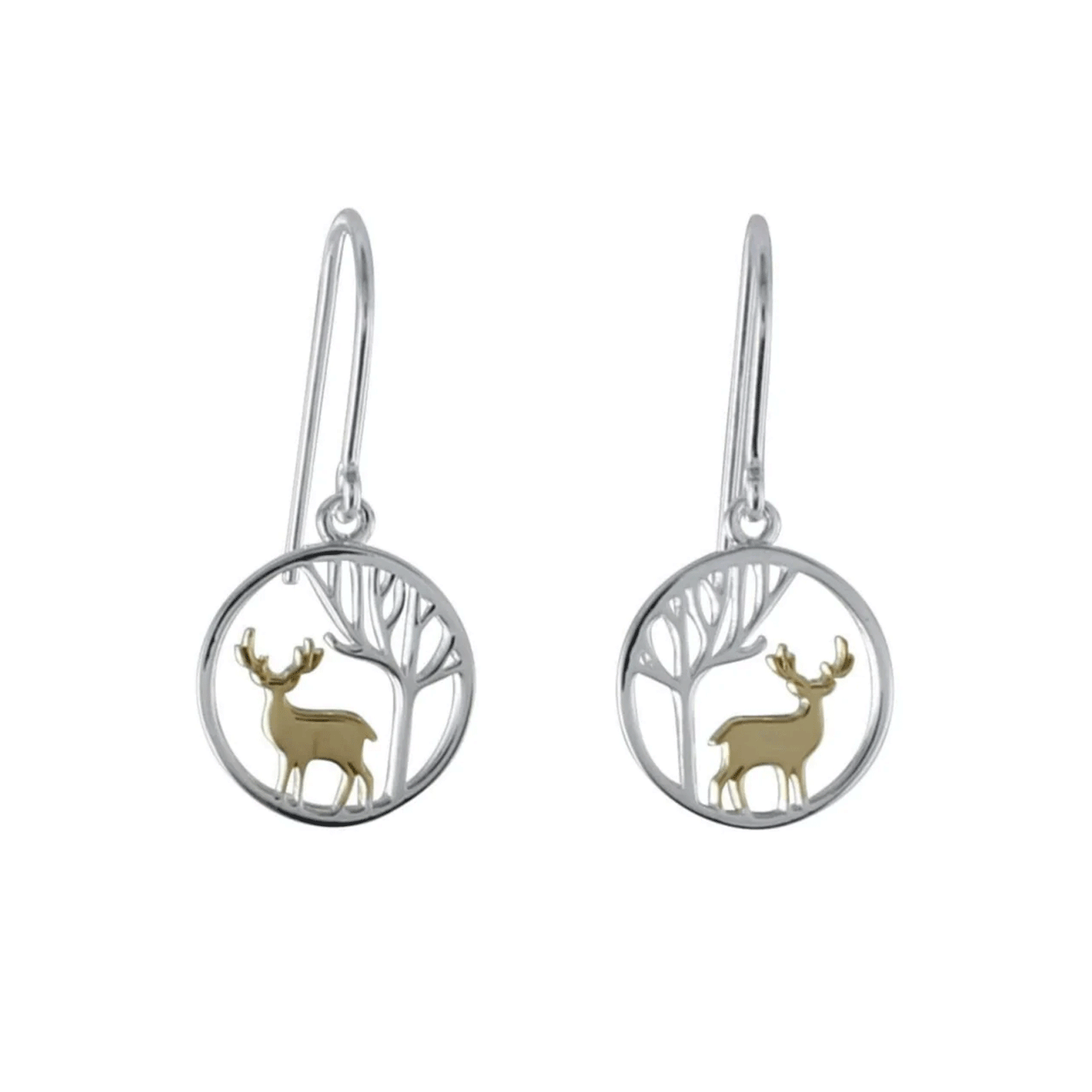 Reeves & Reeves Stag in the Woods Earrings - Cotswold Jewellery
