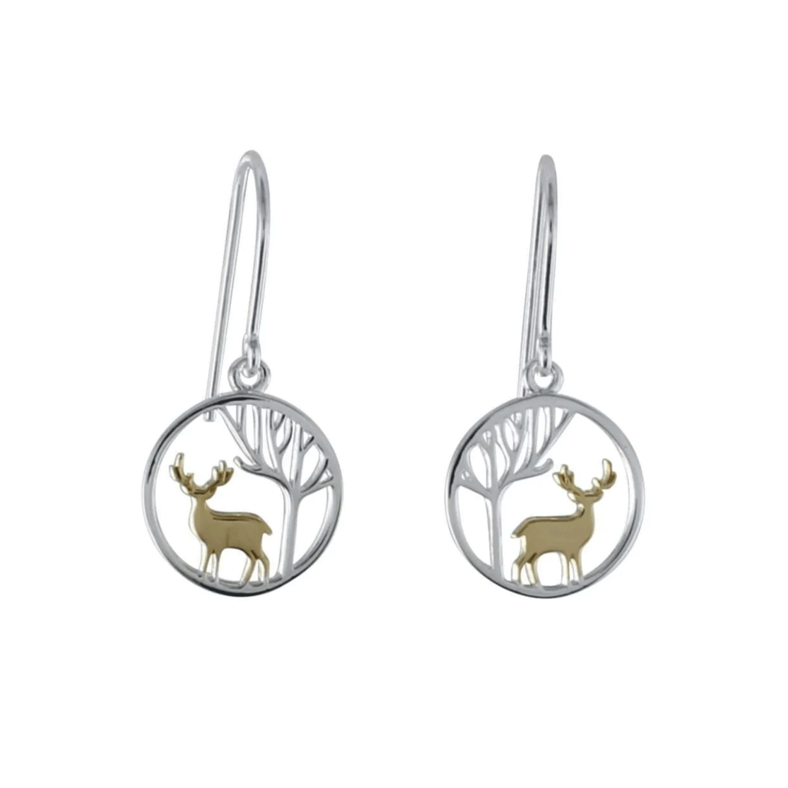 Reeves & Reeves Stag in the Woods Earrings - Cotswold Jewellery