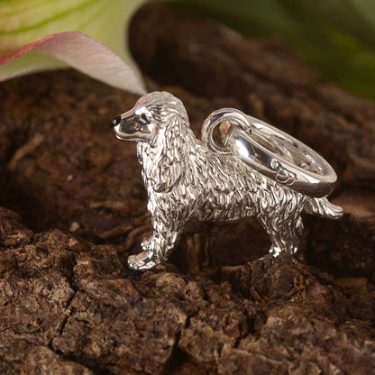 Cocker Spaniel Recycled Sterling Silver Necklace