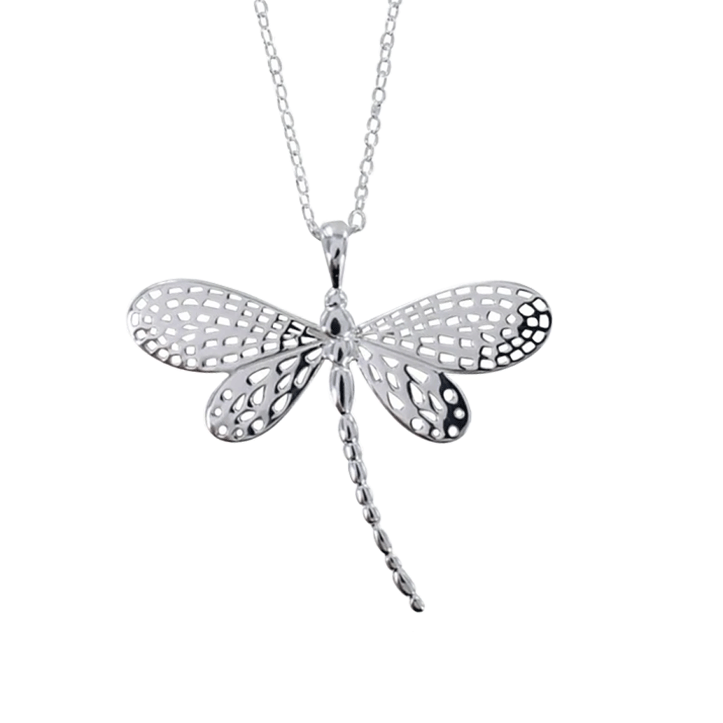 Sterling Silver Dragonfly Necklace - Cotswold Jewellery