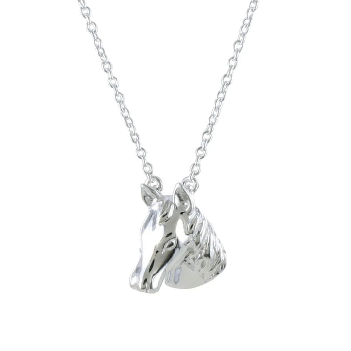 Horse Head Sterling Silver Necklace