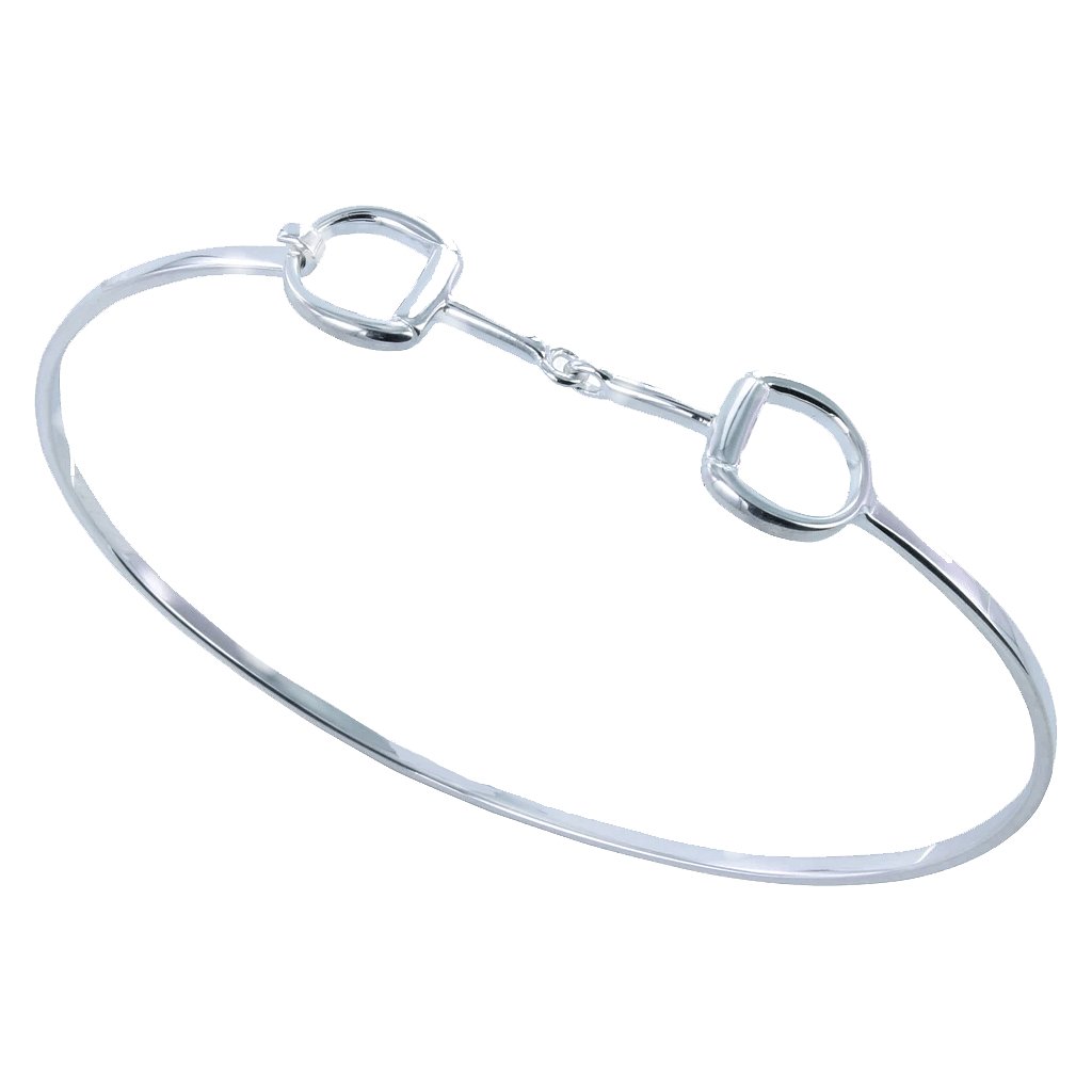 Sterling Silver Snaffle Bangle - Cotswold Jewellery