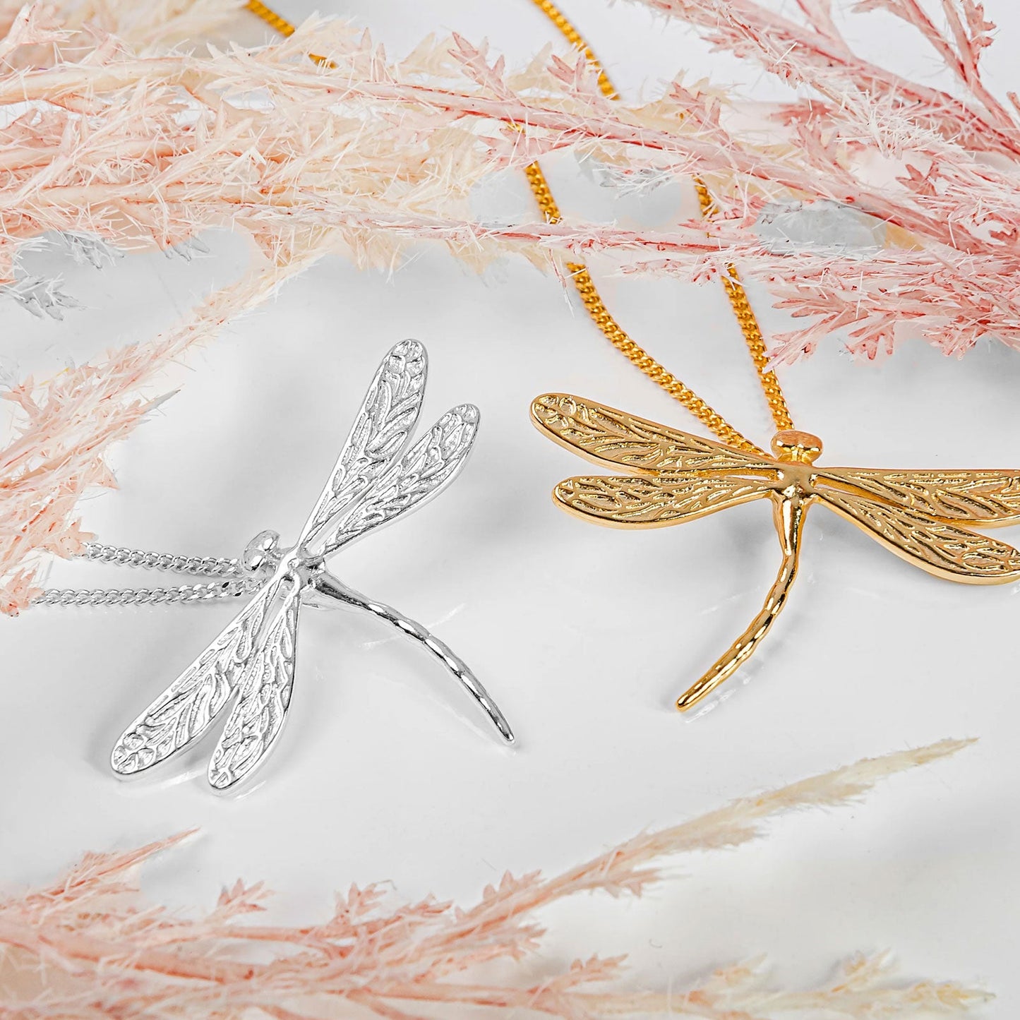 Stunning Gold Dragonfly Necklace - Cotswold Jewellery