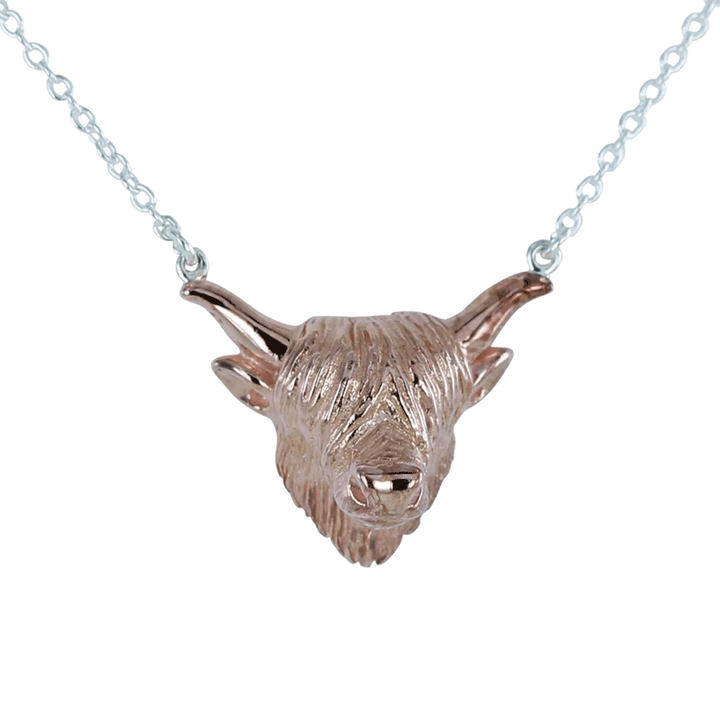Stunning Highland Cow Necklace - Cotswold Jewellery